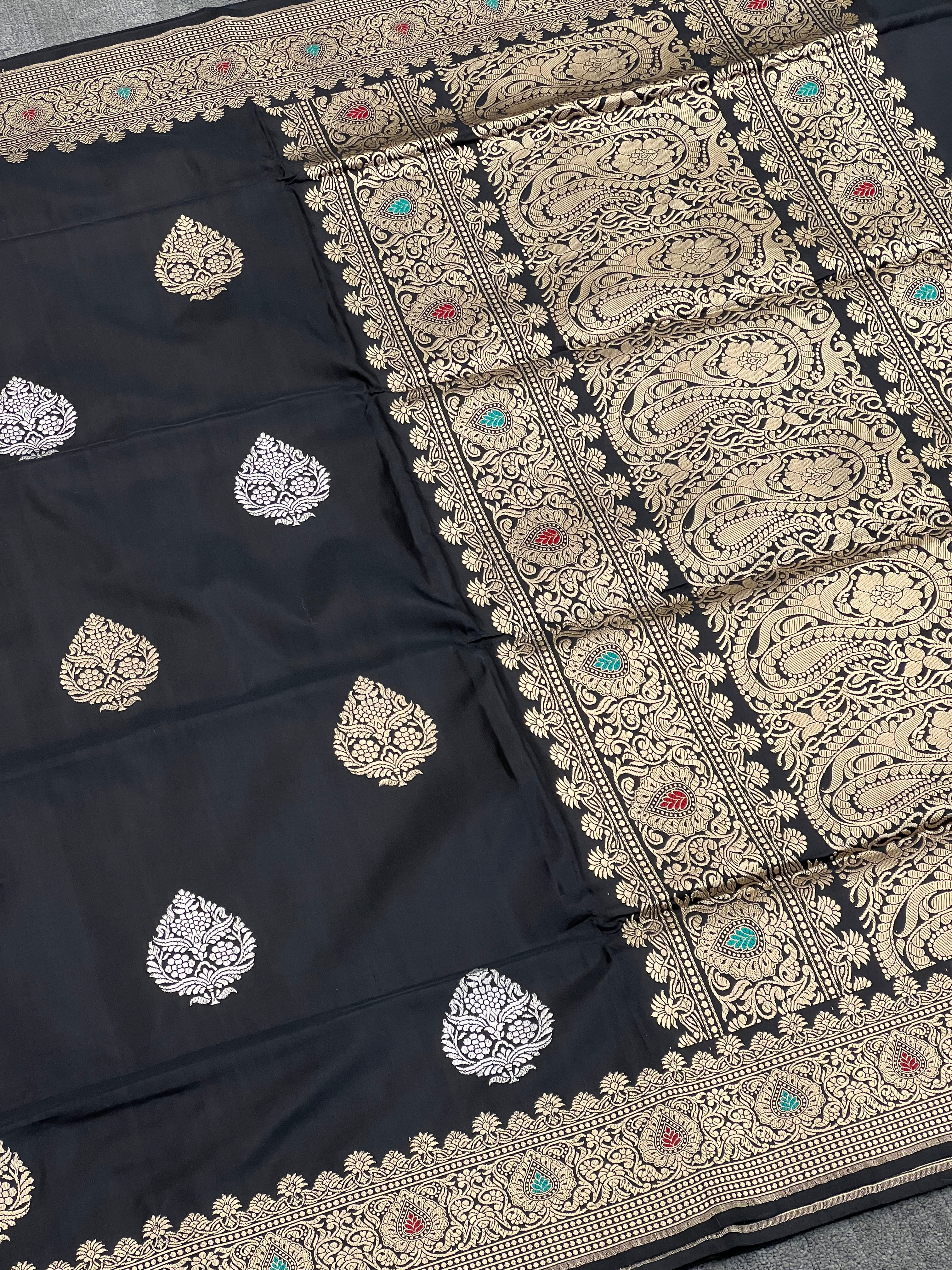 Handloom Kadhwa Katan Silk Saree