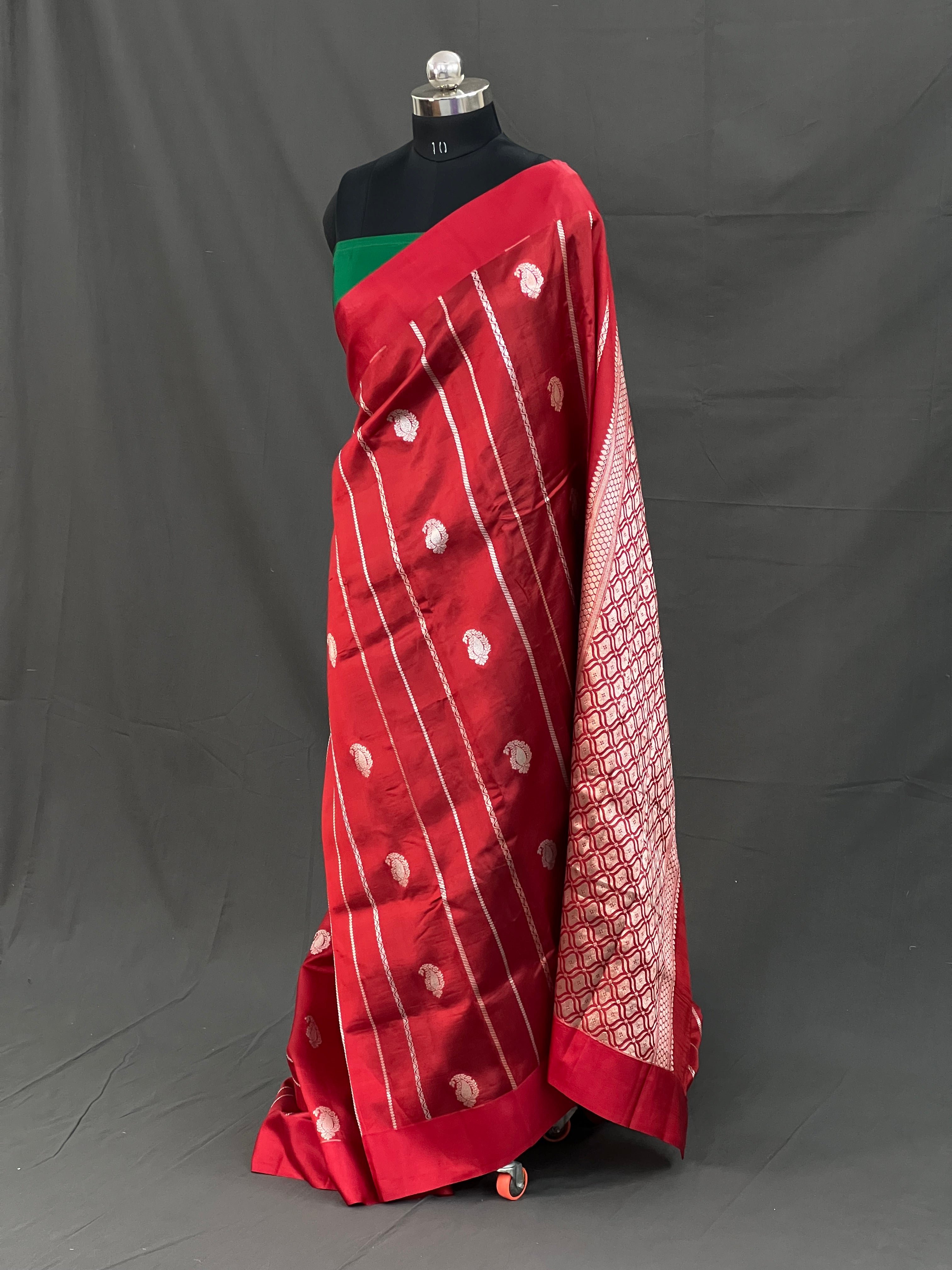 Traditional Handloom Pure Mango Silk Saree