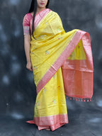 Classy Green Mango Silk Saree