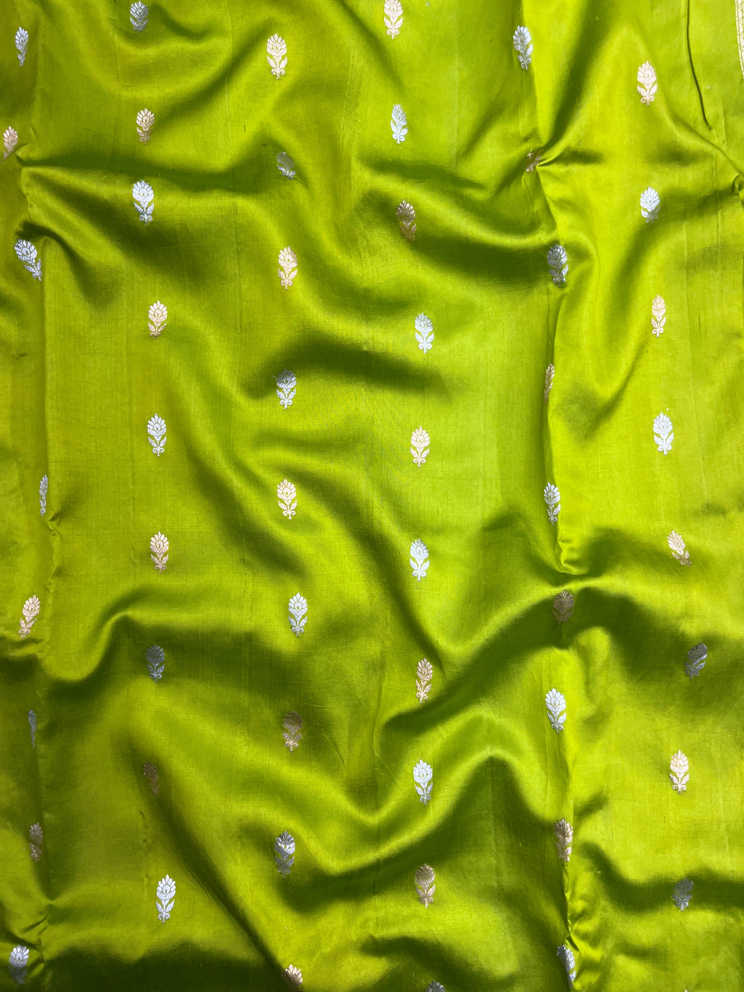 Traditional Pure Mango Silk Saree