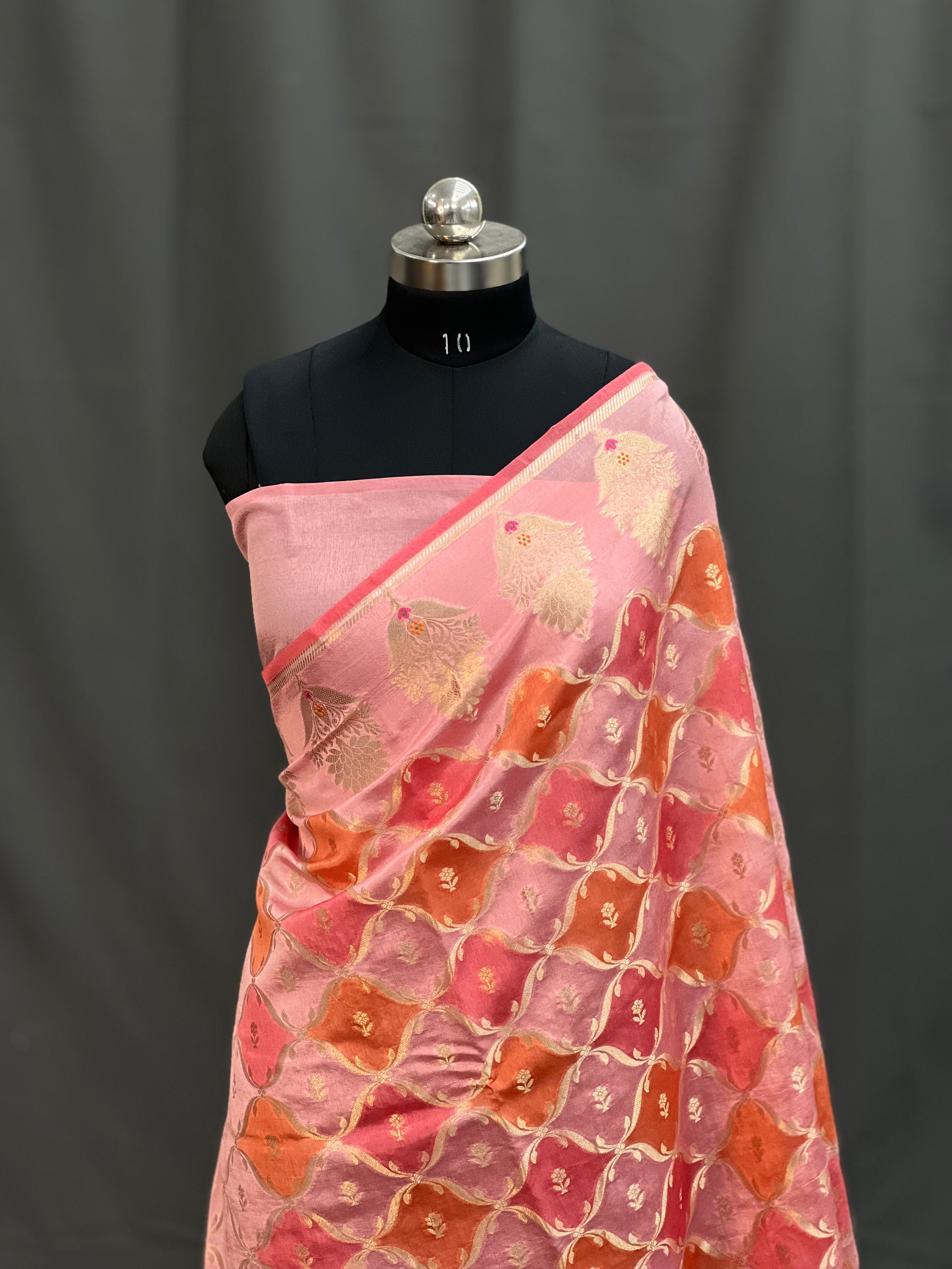 Rangkat Green Mango Silk Saree