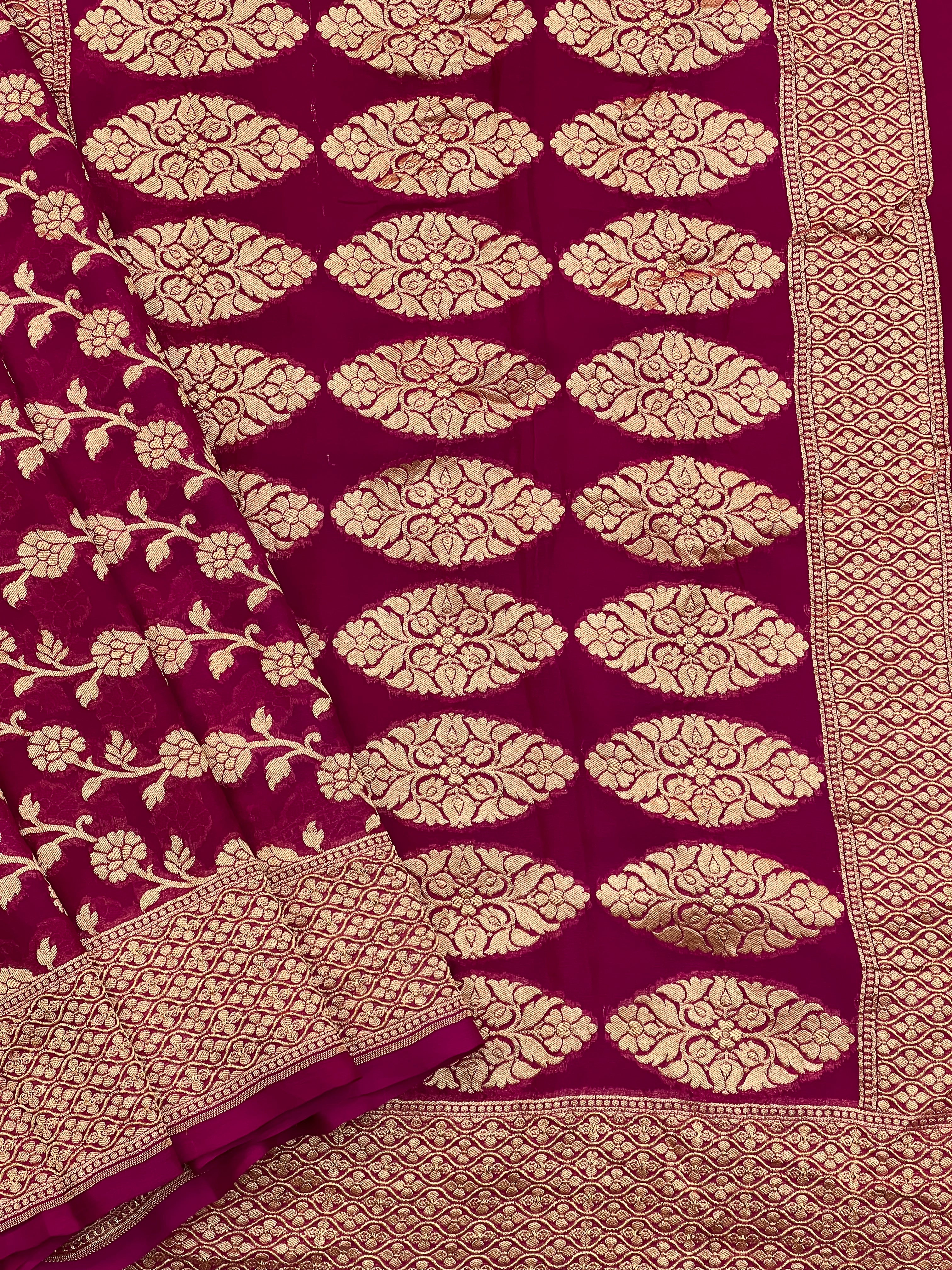 Handloom Khaddi Georgette Saree
