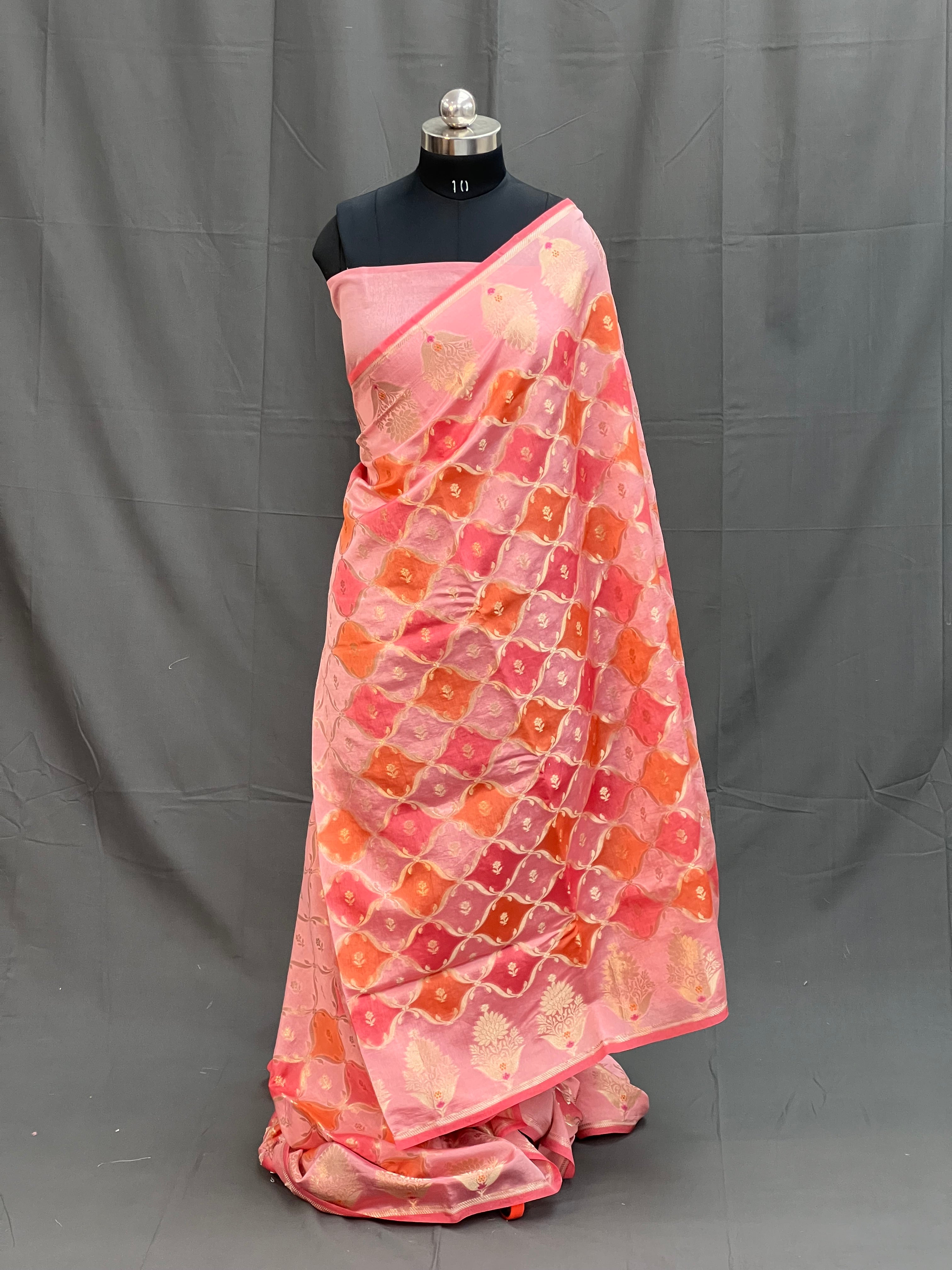 Rangkat Green Mango Silk Saree