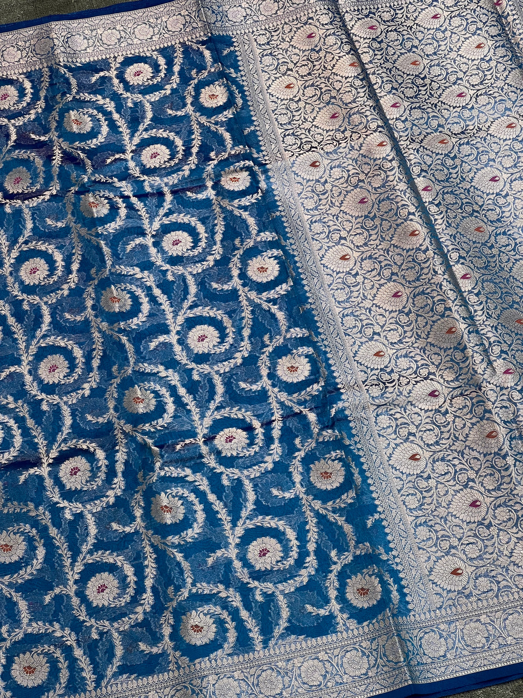 Opal Mist Tissue Silk Saree