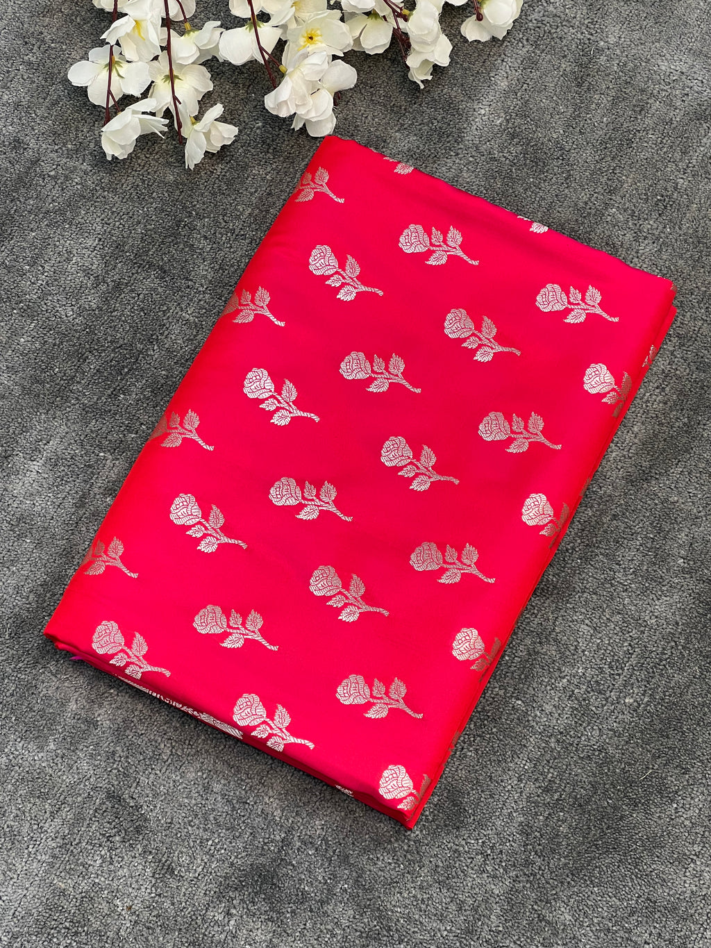 Rare Rose Mashru Katan Silk Saree
