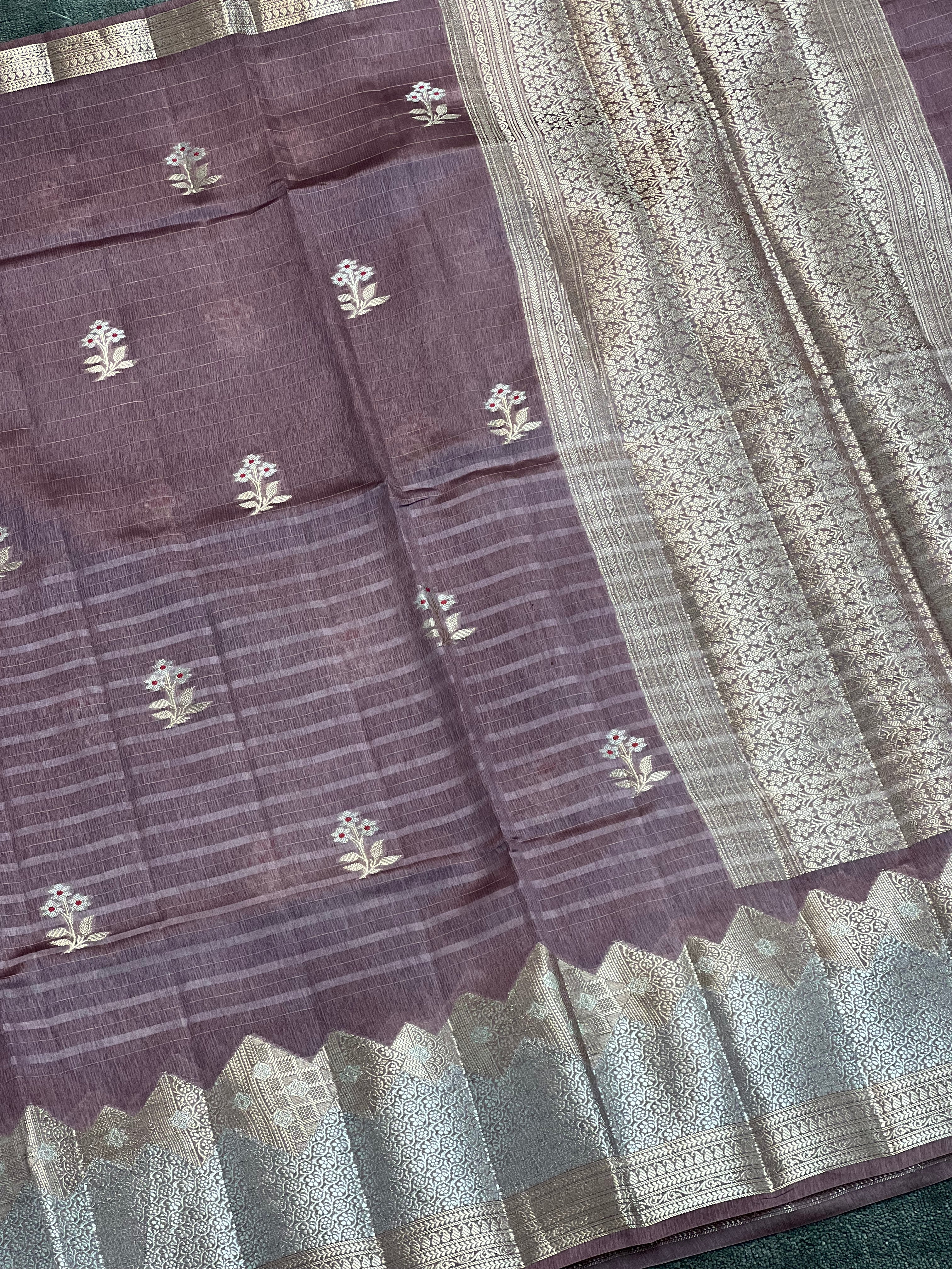 Eye Catching Green Mango Silk Saree