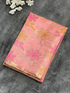 Borderless Pure Mango Silk Saree