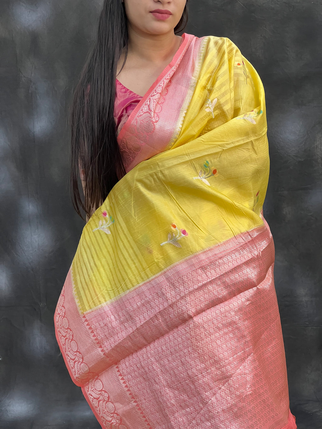 Classy Green Mango Silk Saree