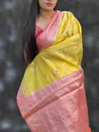 Classy Green Mango Silk Saree