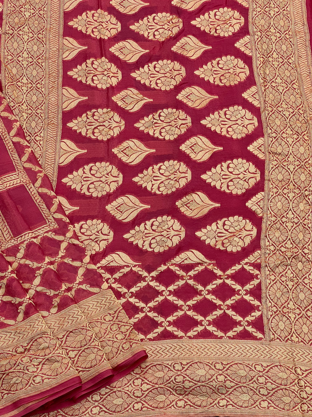 Handloom Khaddi Georgette Saree
