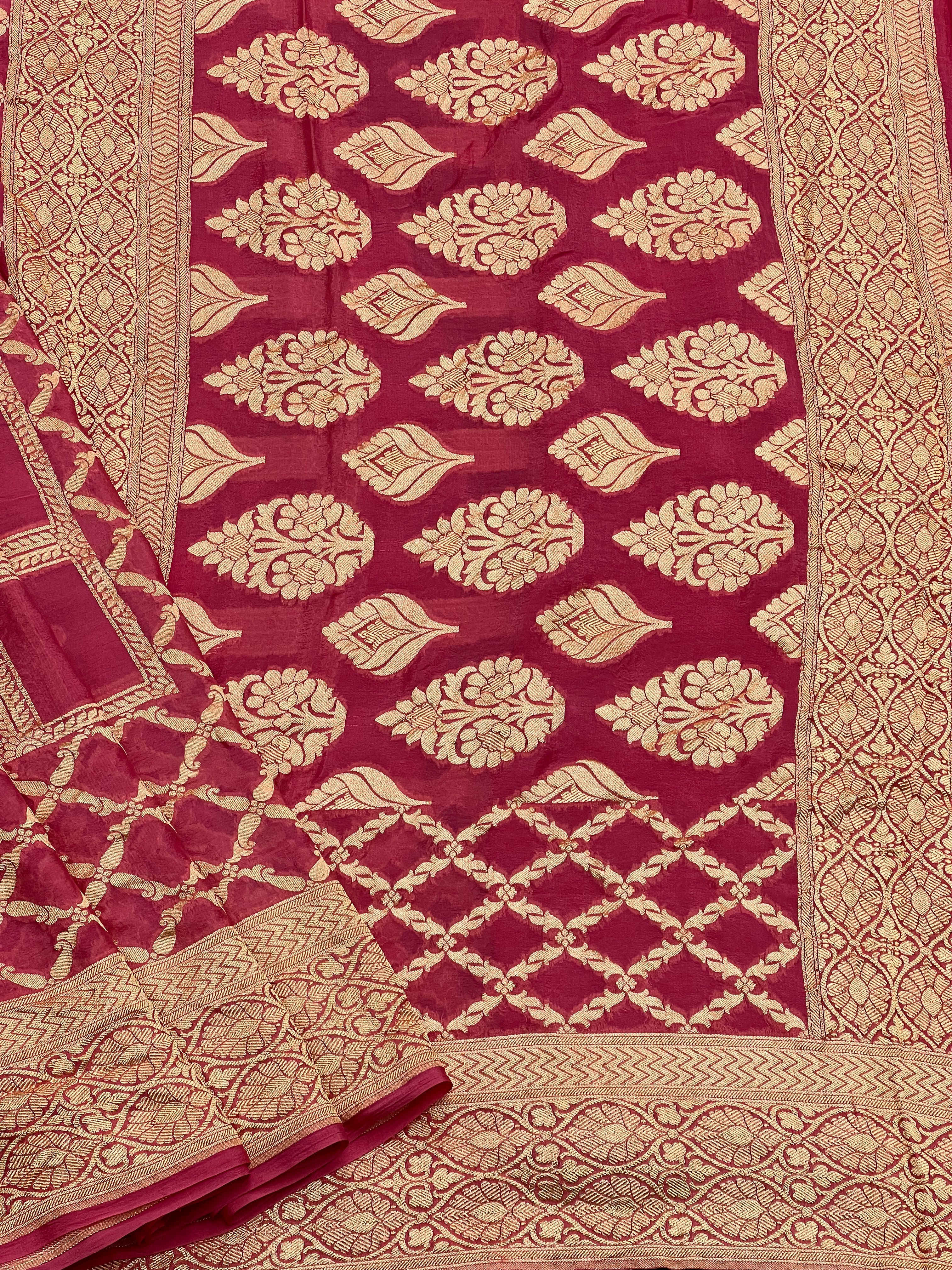 Handloom Khaddi Georgette Saree