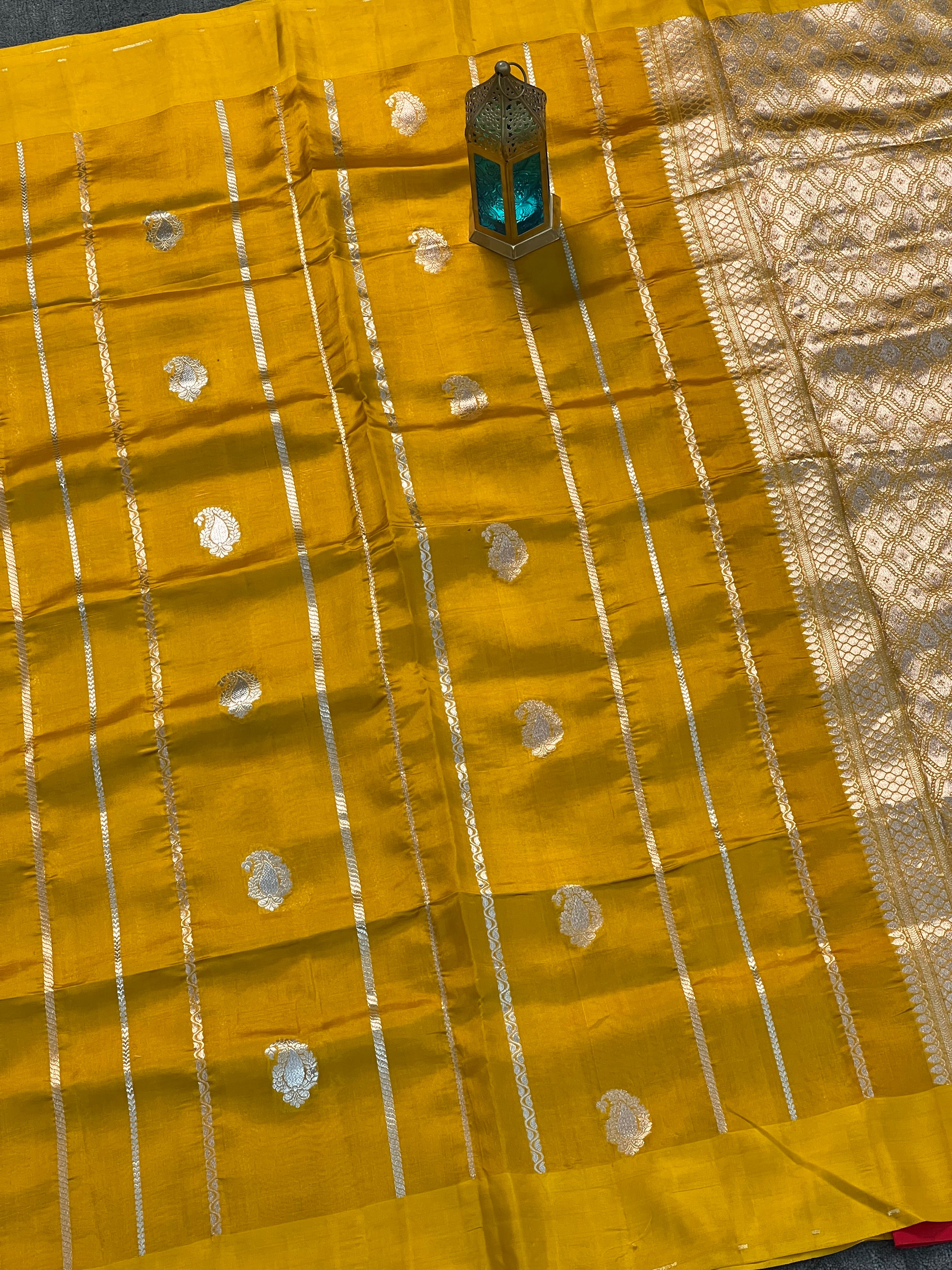 Traditional Handloom Pure Mango Silk Saree
