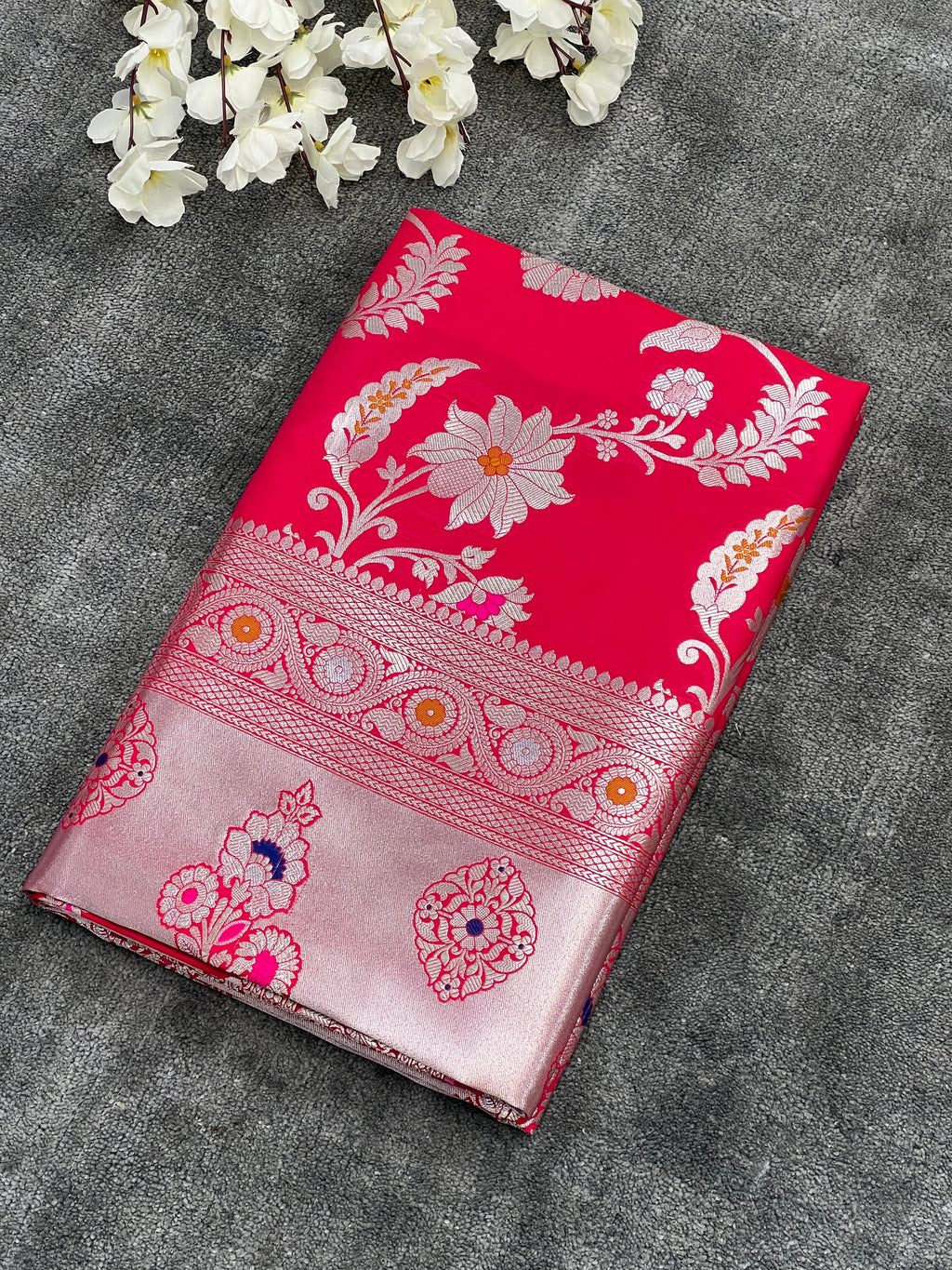 Jungla Katan Silk Saree