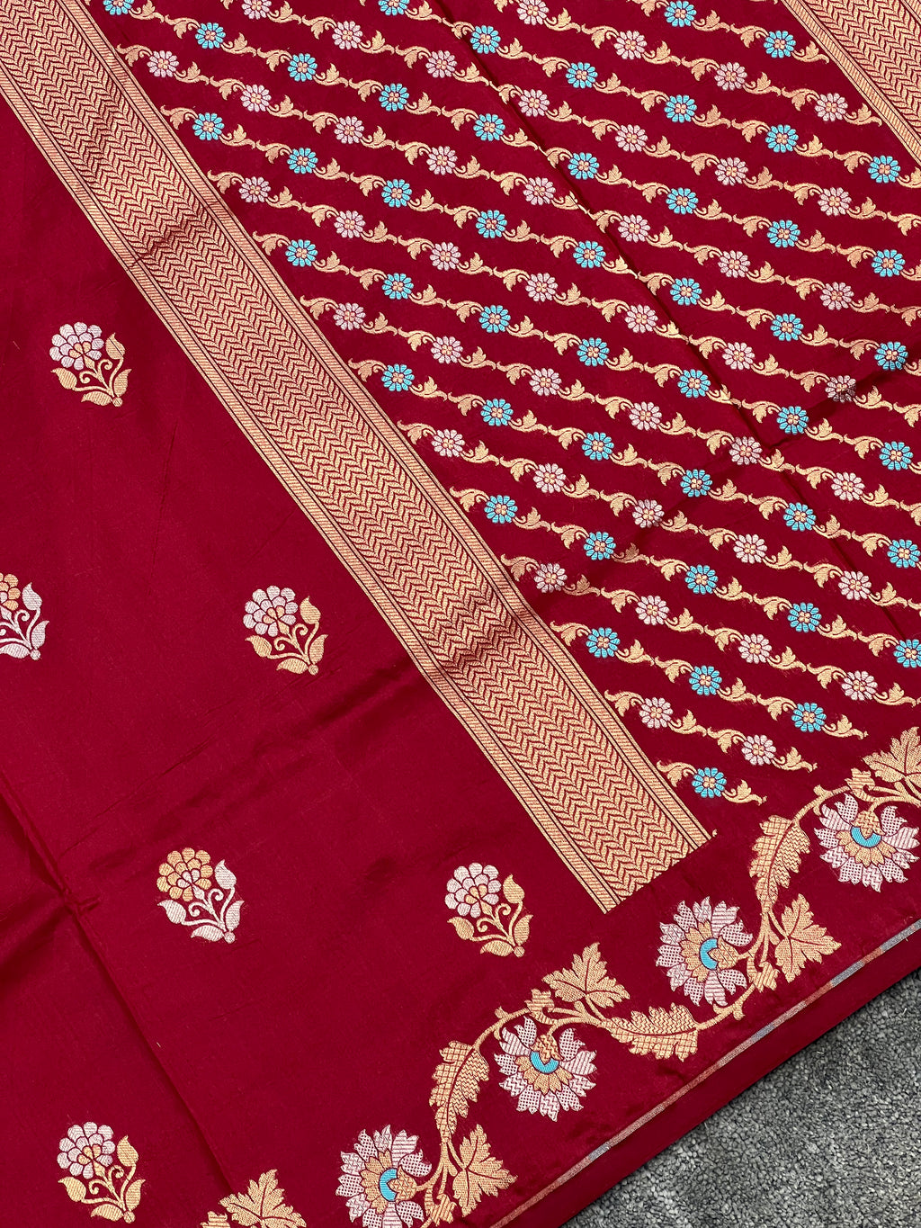Aesthetic Pure Handloom Katan Silk Saree