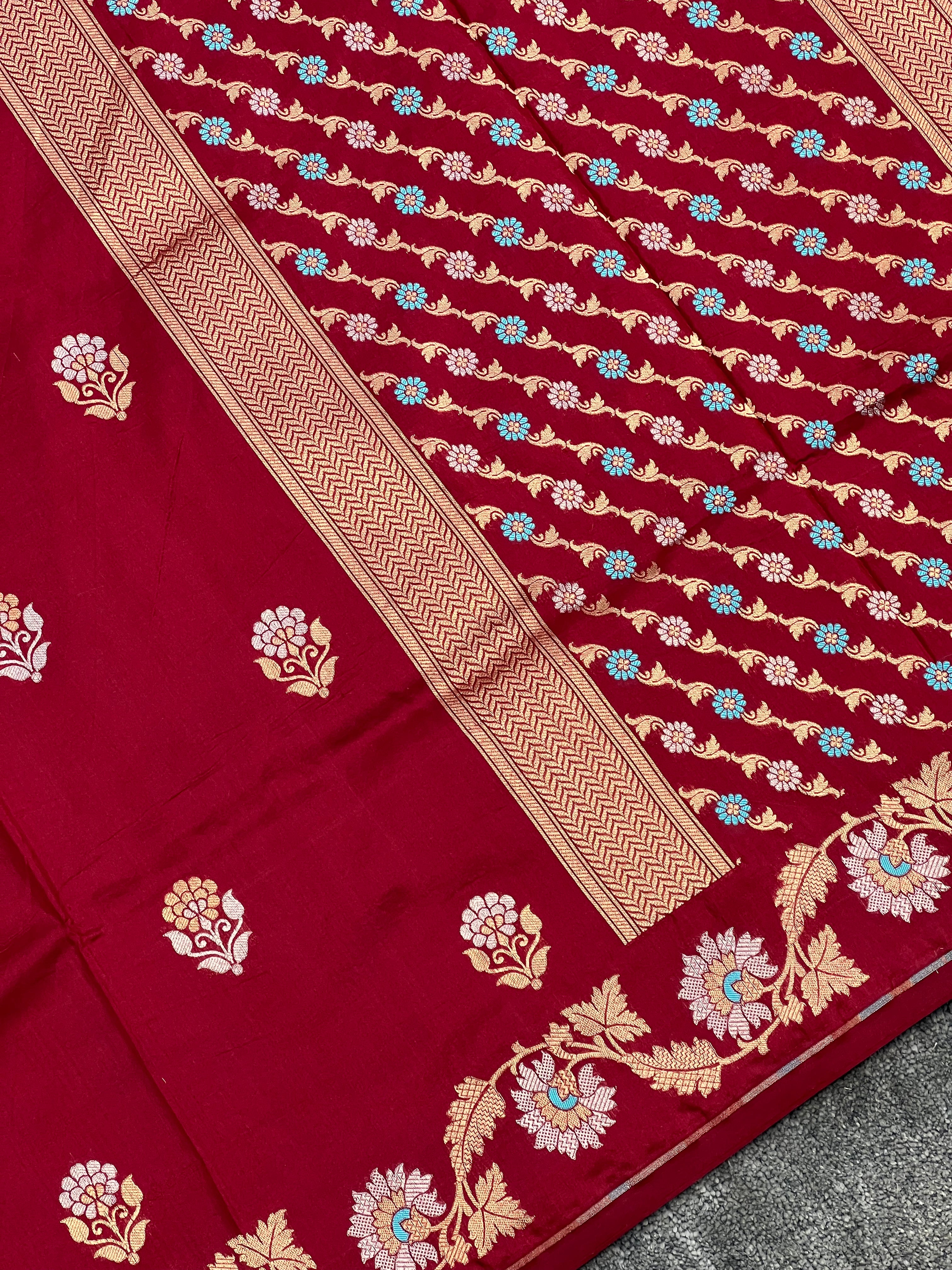 Aesthetic Pure Handloom Katan Silk Saree