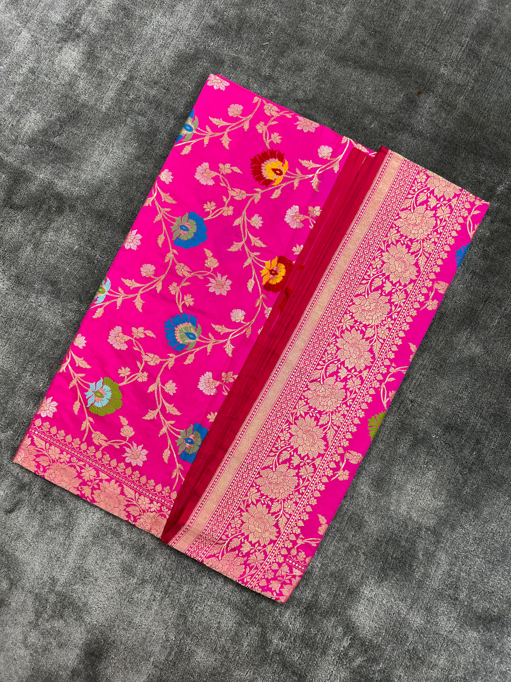 Handloom Kadhwa Katan Tilfi Minakari Saree