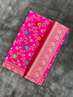 Handloom Kadhwa Katan Tilfi Minakari Saree