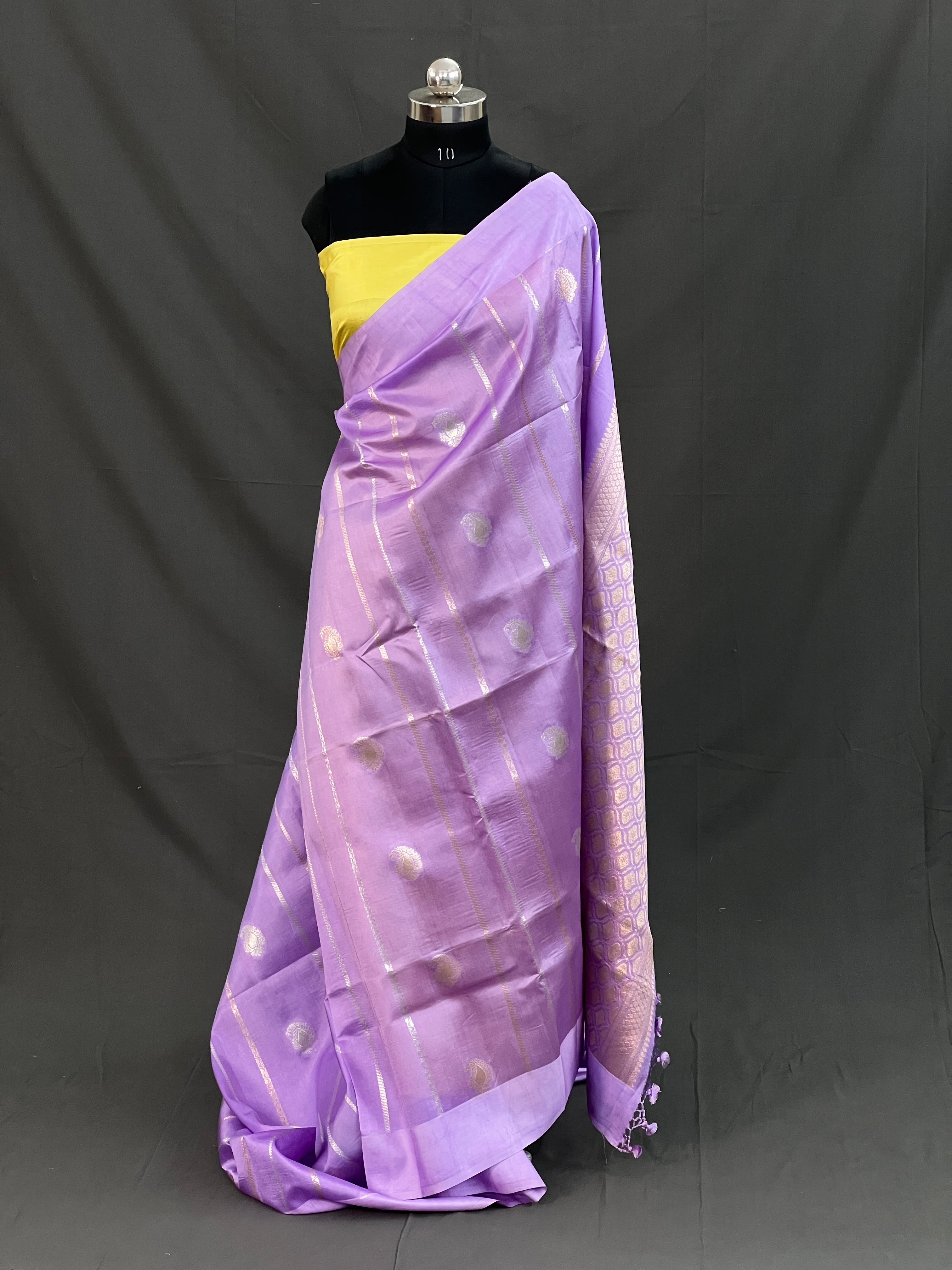 Traditional Handloom Pure Mango Silk Saree