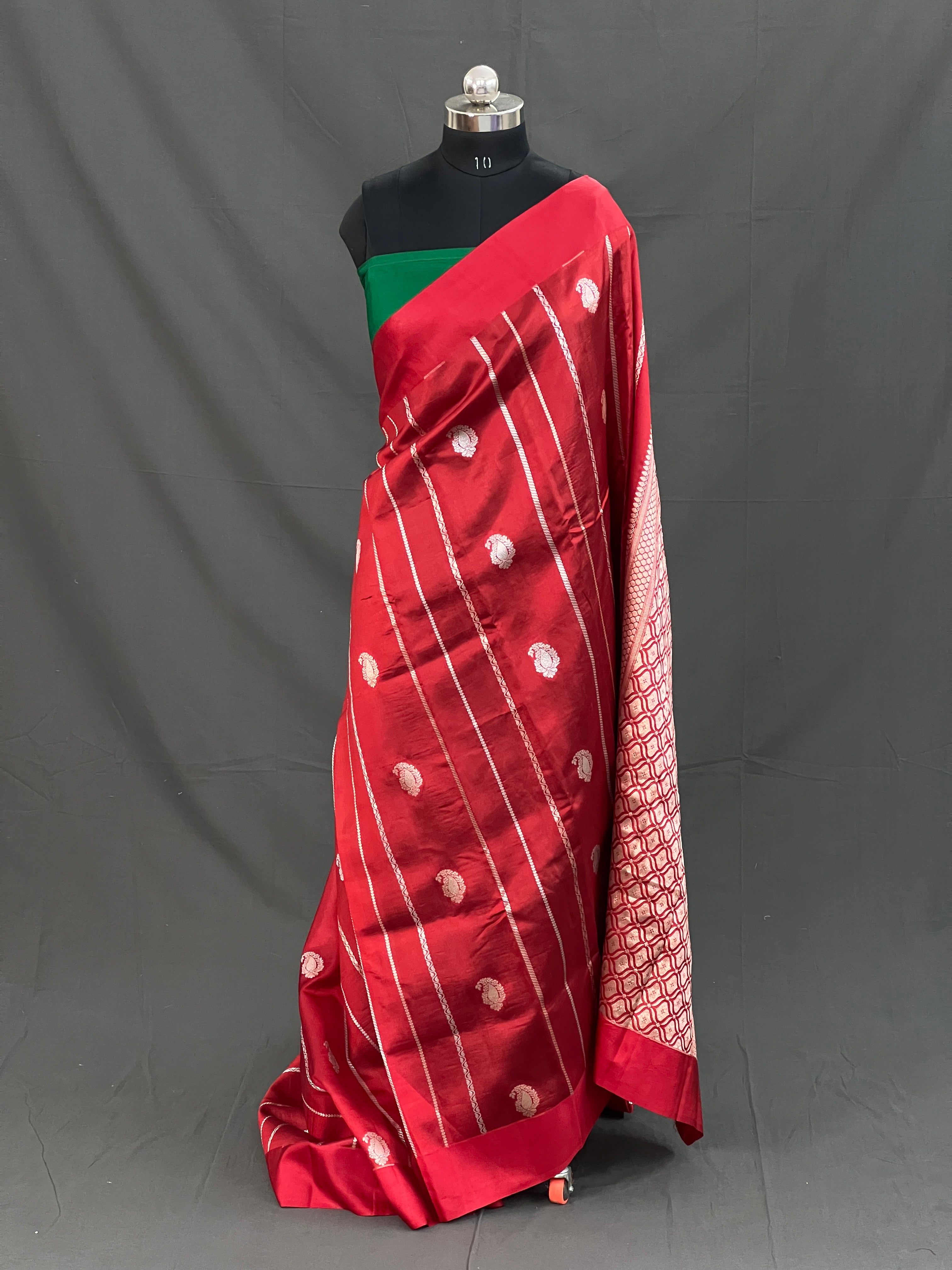 Traditional Handloom Pure Mango Silk Saree