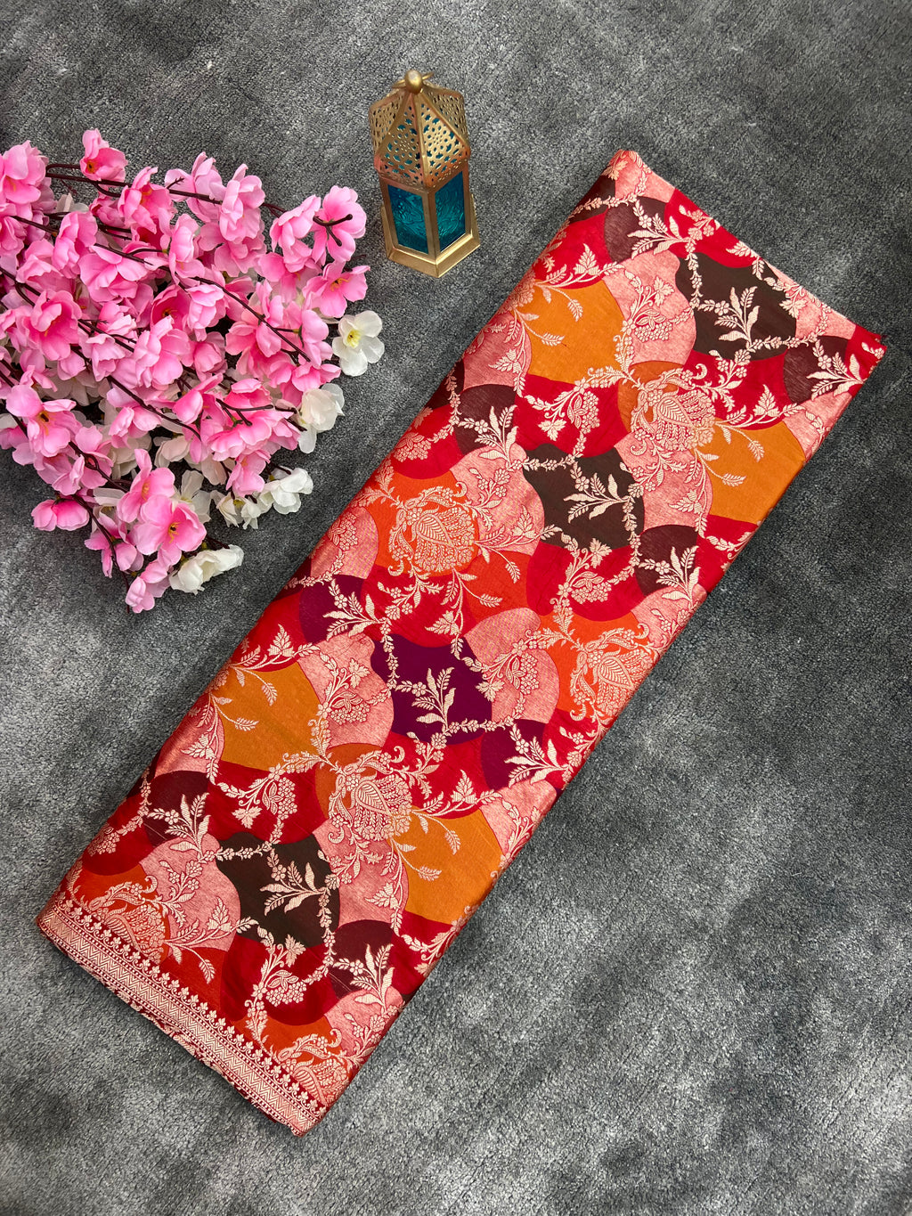 Handwoven Rarest Rangkat Pure Katan Silk Saree
