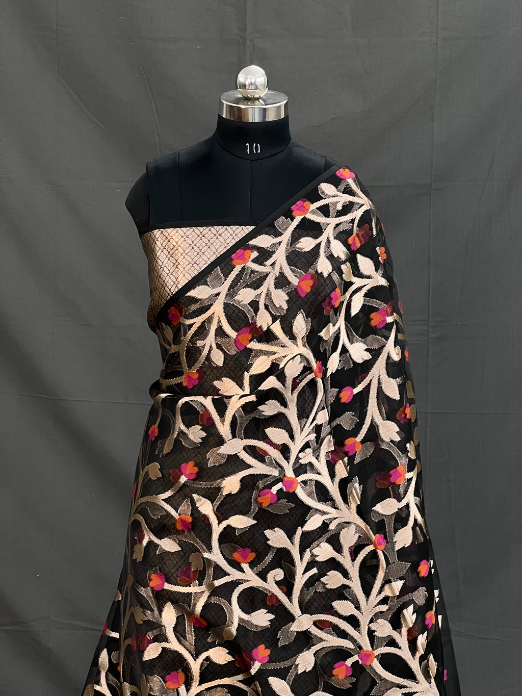 Dark Fantasy Organza Silk Saree