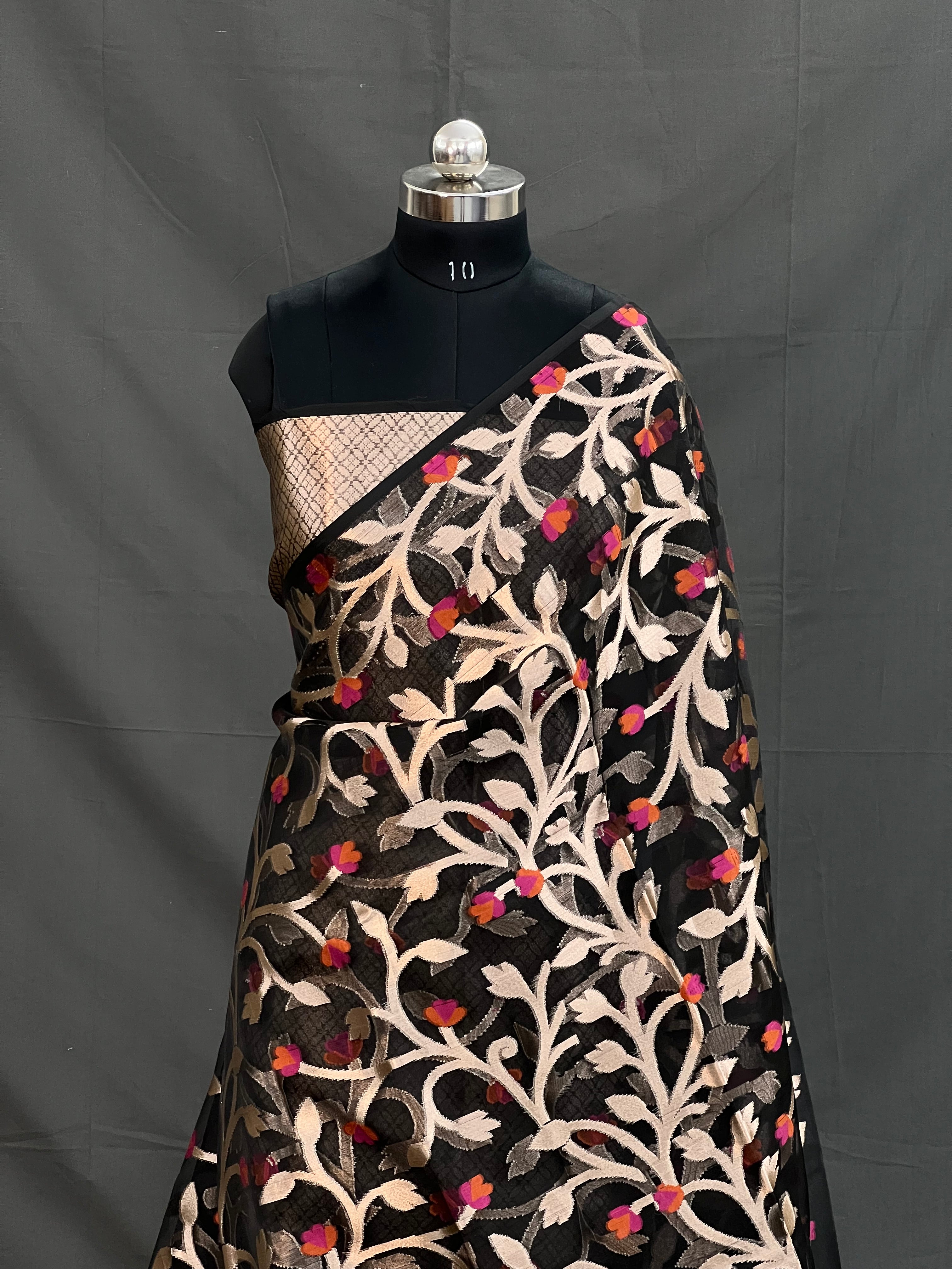 Dark Fantasy Organza Silk Saree