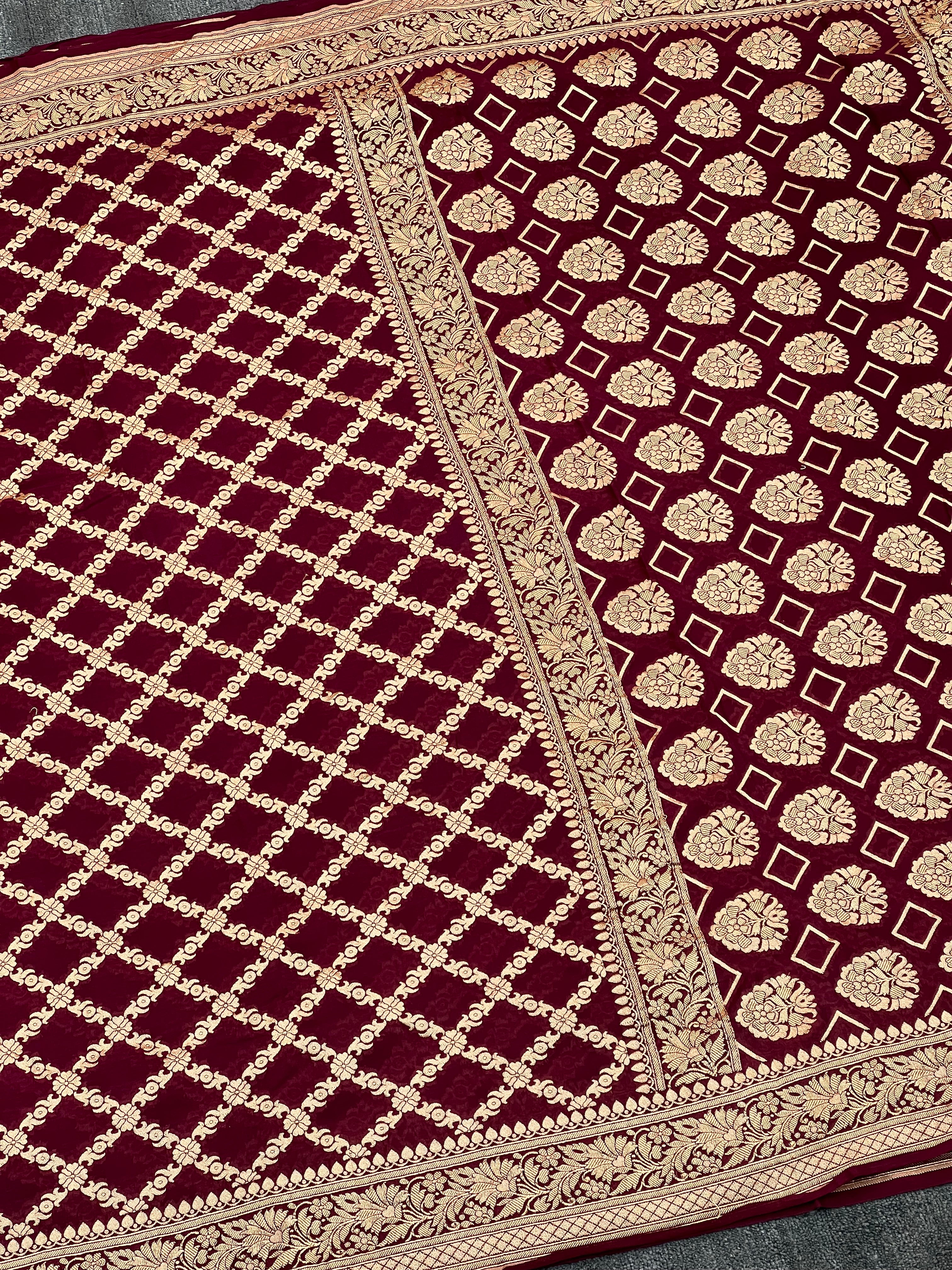 Handloom Khaddi Georgette Saree