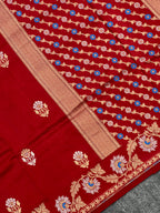 Aesthetic Pure Handloom Katan Silk Saree