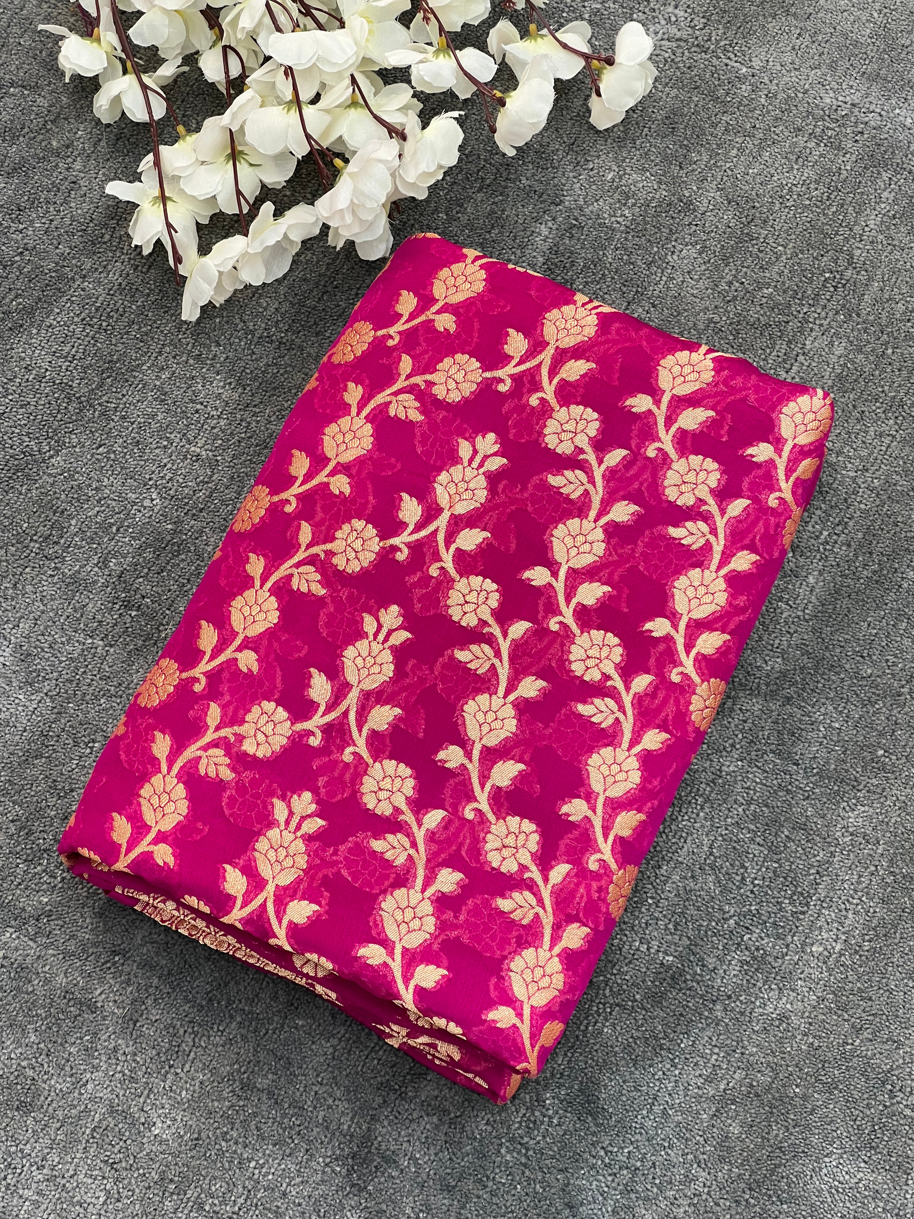 Handloom Khaddi Georgette Saree