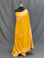 Handloom Kadhwa Pure Katan Silk Saree