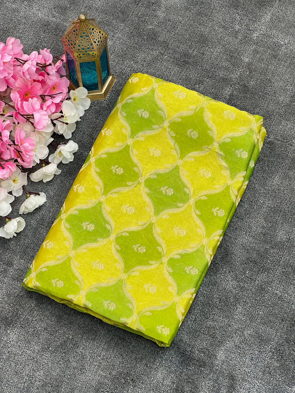 Rangkat Green Mango Silk Saree