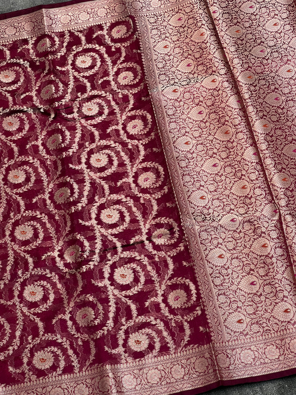 Opal Mist Tissue Silk Saree