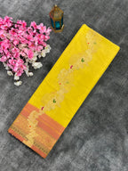 Handloom Kadhwa Organza Silk Banarasi Saree