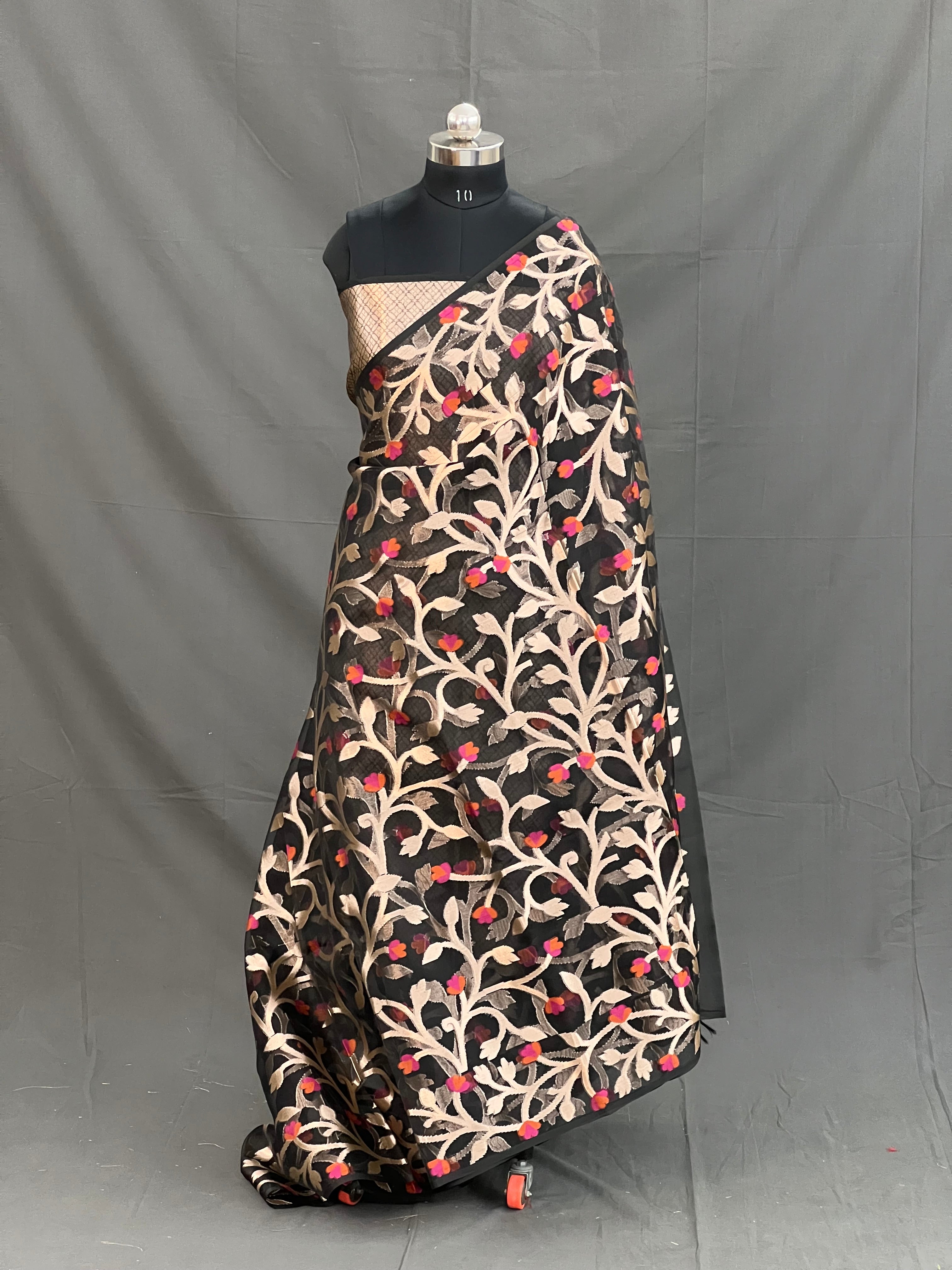 Dark Fantasy Organza Silk Saree