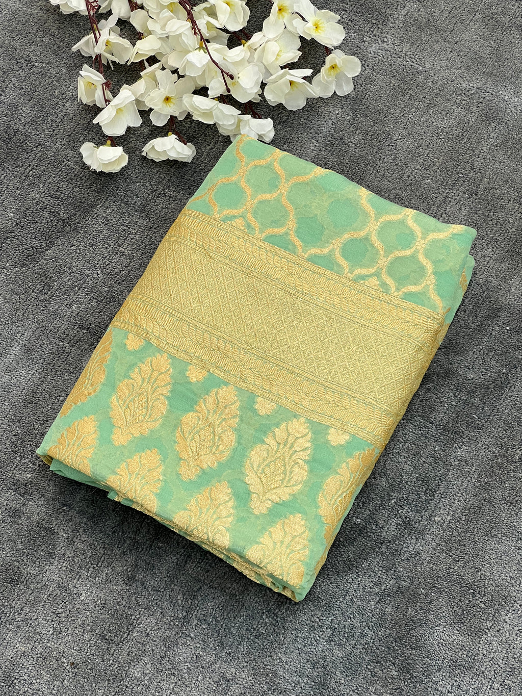 Handloom Khaddi Georgette Saree