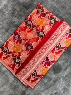 Handwoven Rarest Rangkat Pure Katan Silk Saree