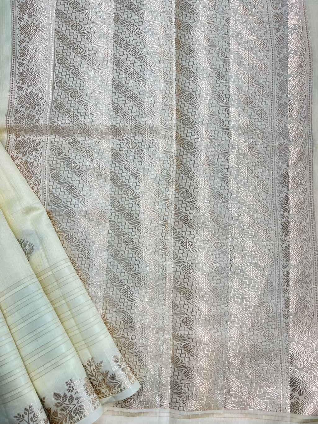 Eye Catching Green Mango Silk Saree