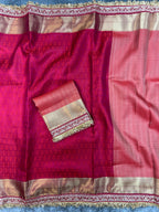 Premium Designer Tanchui Tissue Silk Saree