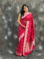 Bleeding Heart Fancy Silk Saree