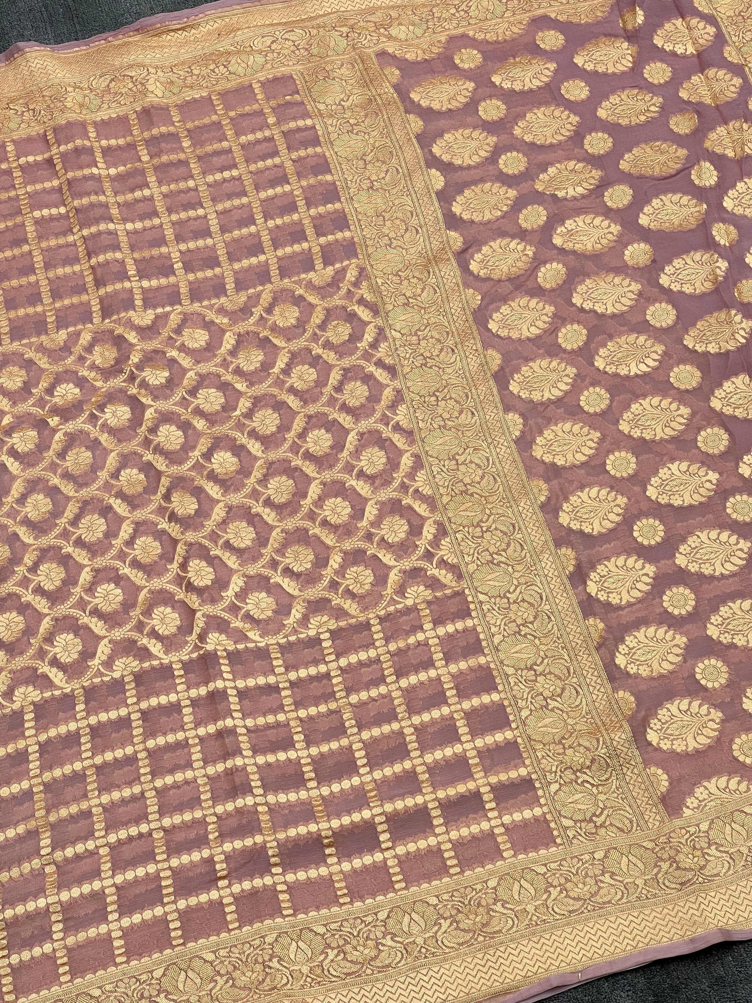 Handloom Khaddi Georgette Saree