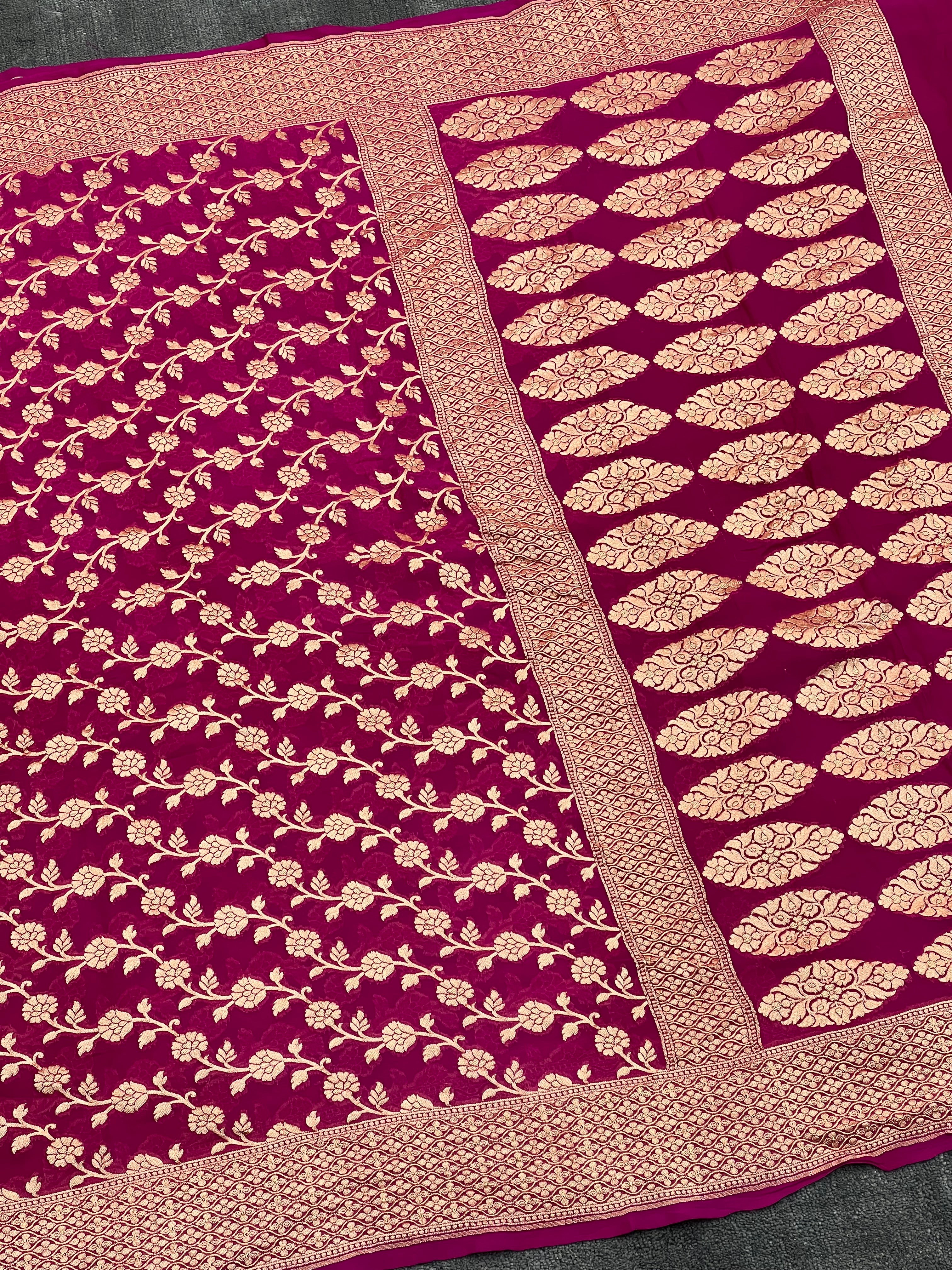 Handloom Khaddi Georgette Saree