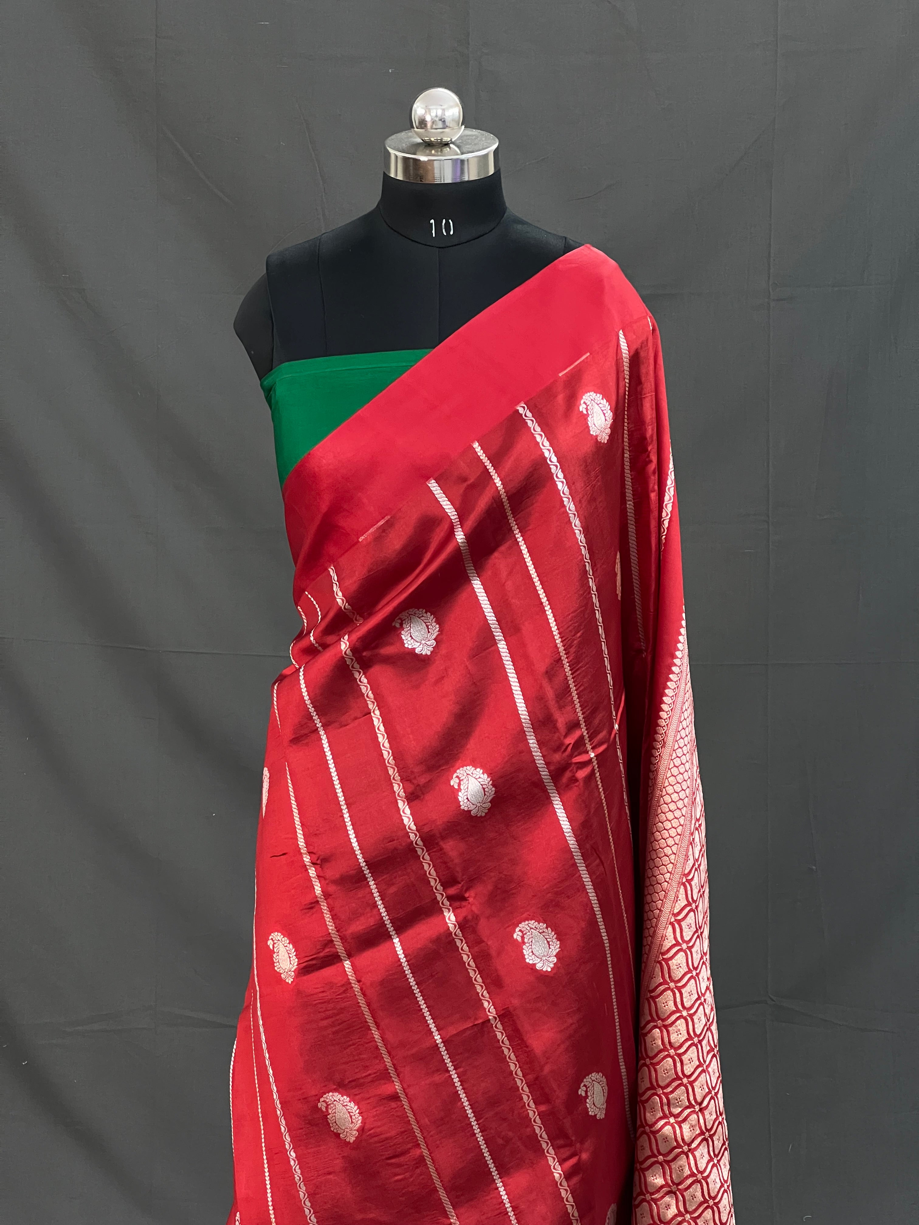 Traditional Handloom Pure Mango Silk Saree
