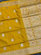Handloom Kadhwa Pure Katan Silk Saree