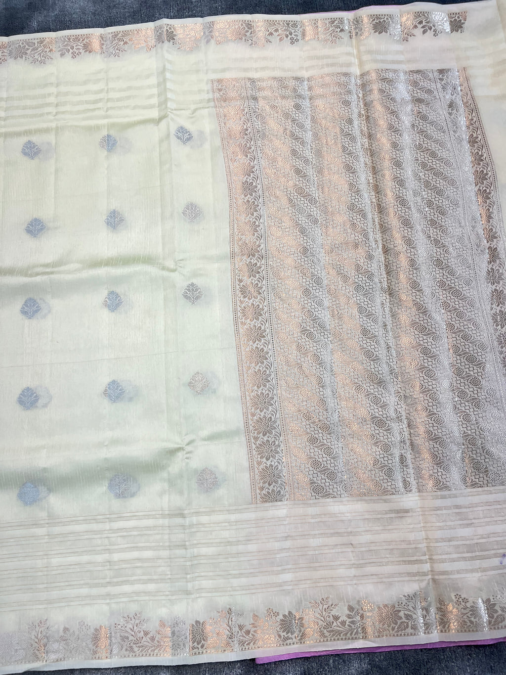 Eye Catching Green Mango Silk Saree