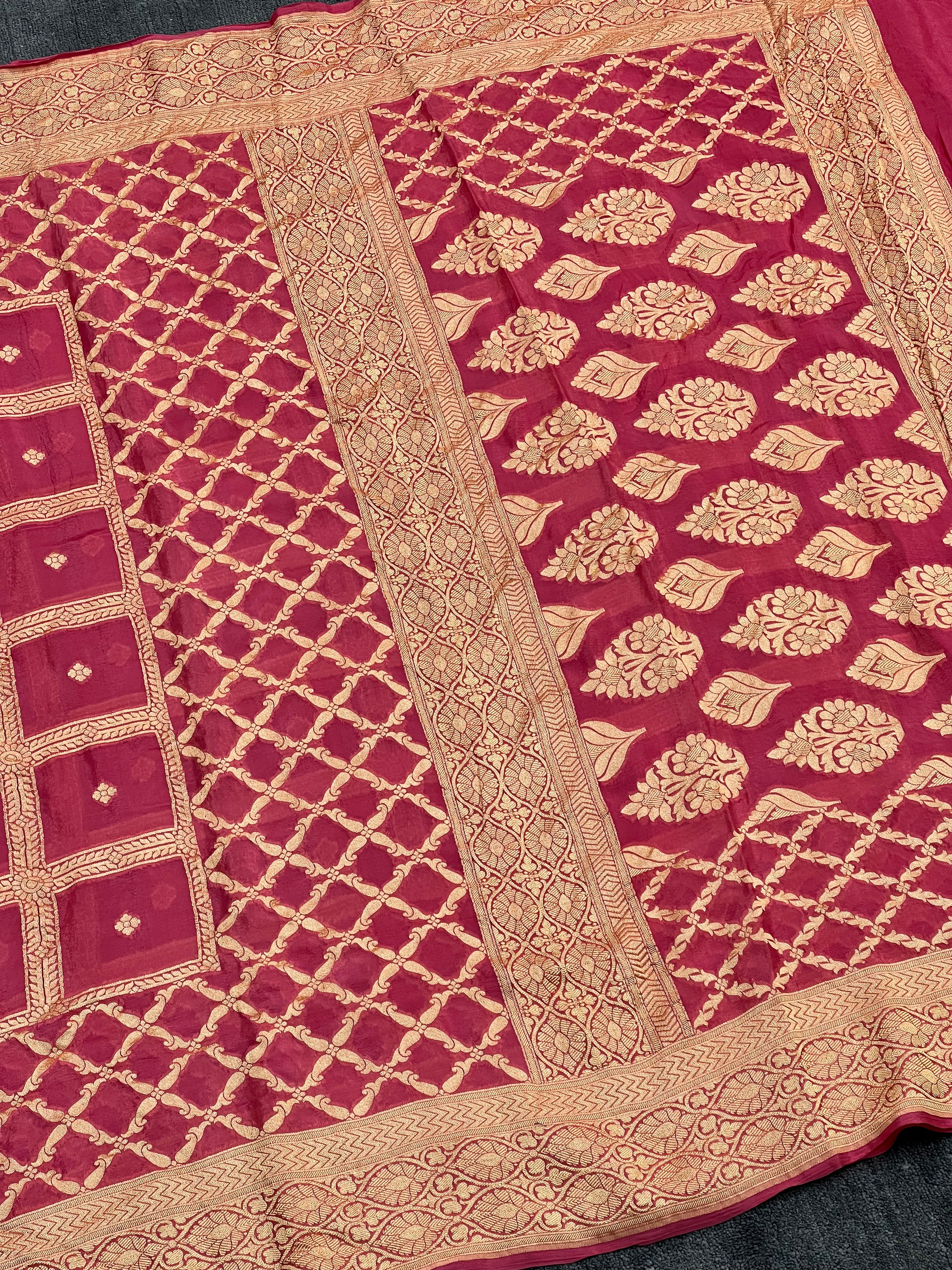 Handloom Khaddi Georgette Saree