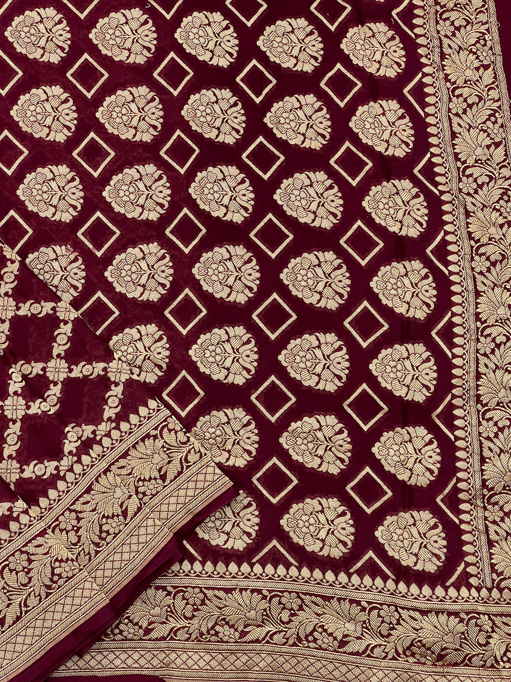 Handloom Khaddi Georgette Saree