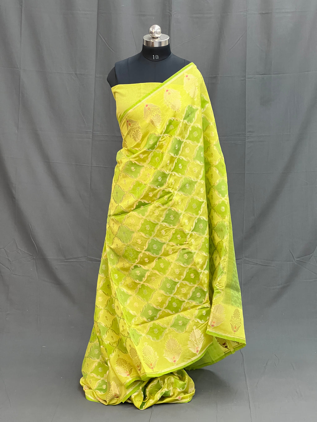 Rangkat Green Mango Silk Saree