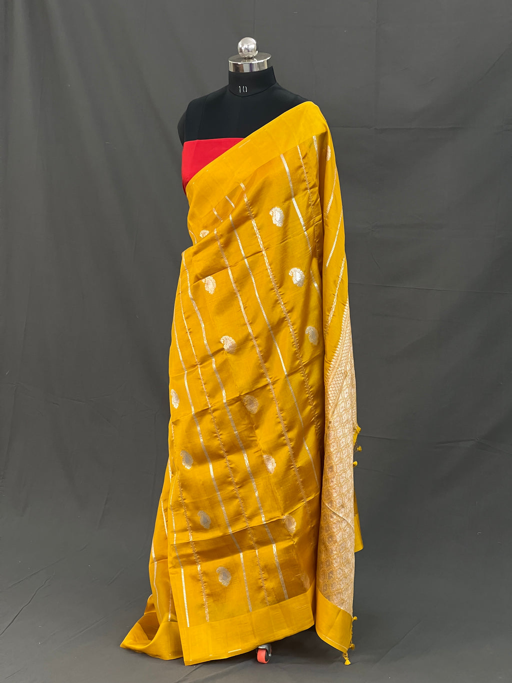 Traditional Handloom Pure Mango Silk Saree