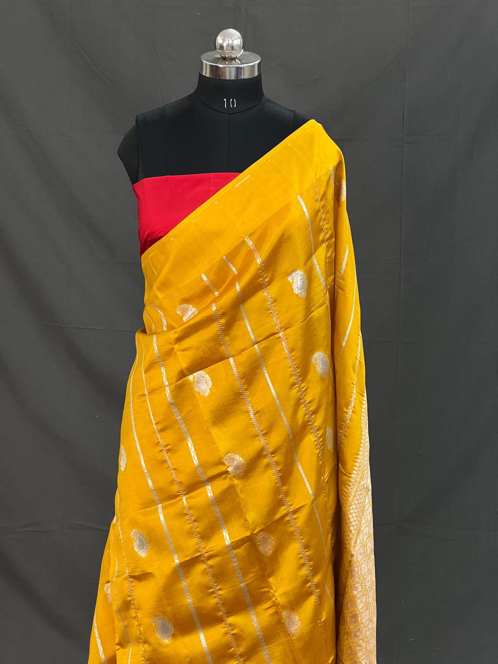 Traditional Handloom Pure Mango Silk Saree