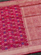 Handwoven Rarest Rangkat Pure Katan Silk Saree